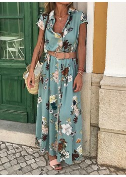 Sandbella sukienka na spacer trapezowa maxi