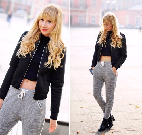BLACK BOMBER JACKET