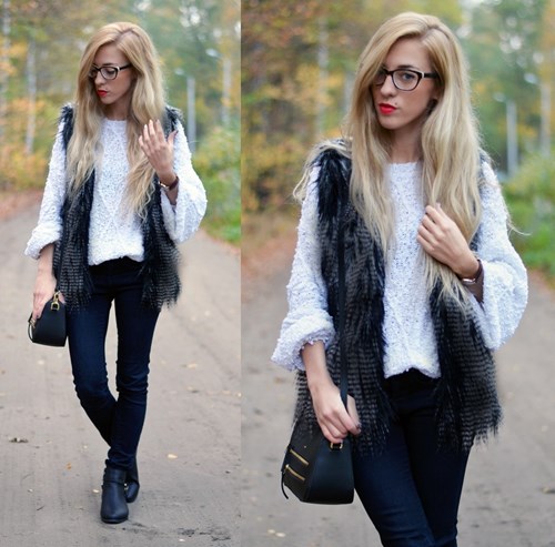 FAUX FUR VEST