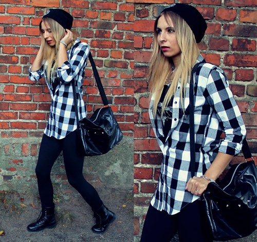 Checked blouse