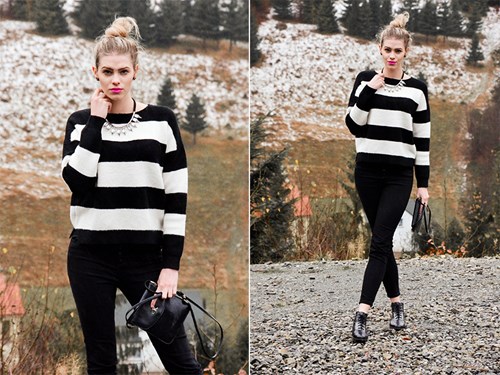 my striped sweater