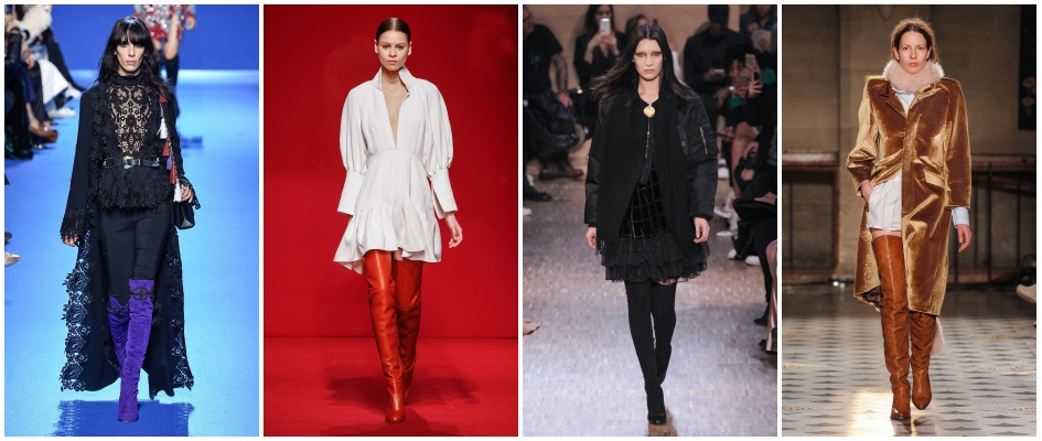 Kozaki za kolano z jesienno-zimowych kolekcji Elie Saab, Ellery, Givenchy i Vetements.