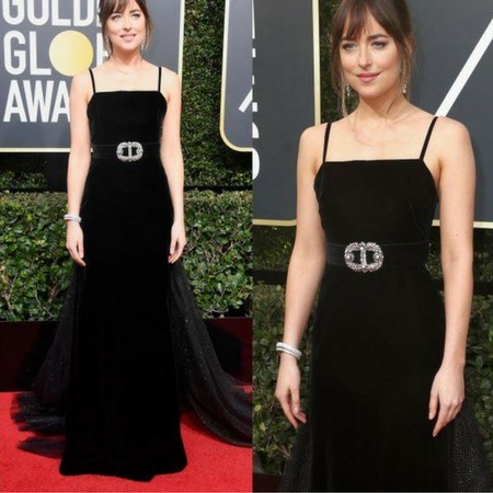 Dakota johnson złote globy