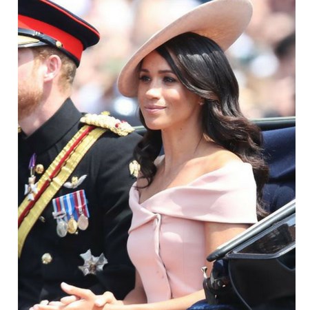 Meghan Markle i książę Harry podczas Trooping the Colour