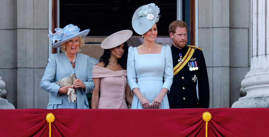 Księżna kate, camilla, meghan i harry