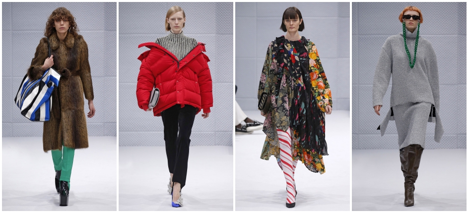 Jesienno-zimowa kolekcja domu mody Balenciaga a pokazie Paris Fashion Week 2016.