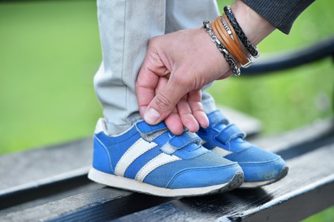 Adidasy dziecięce niebieskie