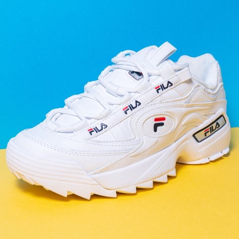 Białe buty Fila