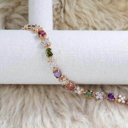 Bransoletka z cyrkoniami 