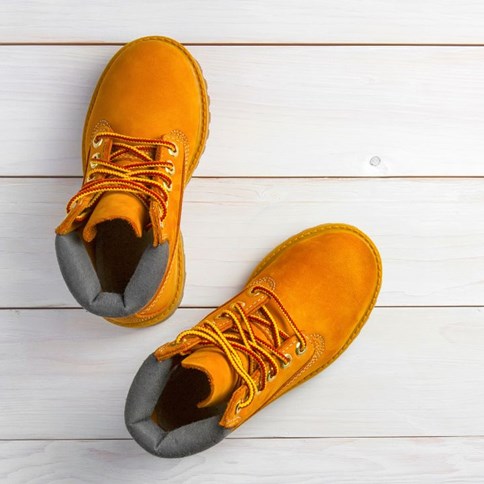 Buty zimowe pomarańczowe 