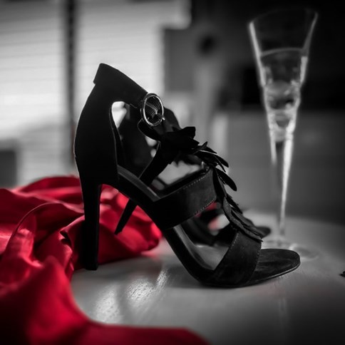 Czarne sandały botki 