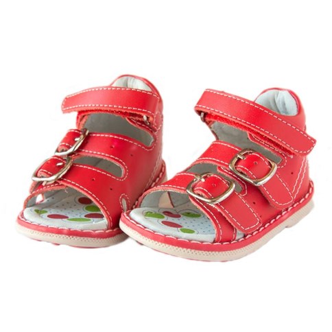 Czerwone sandały dziecięce 