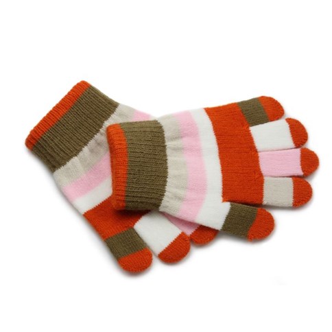 Dziecięce rękawiczki w paski 