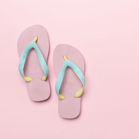 Klapki dziewczęce różowe 