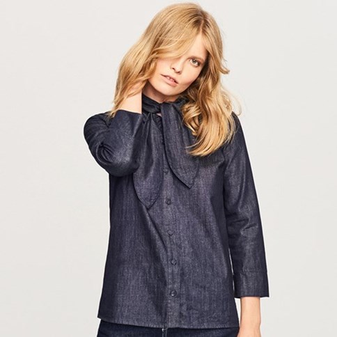 Koszula z kokardą damska