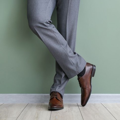 Męskie półbuty skórzane