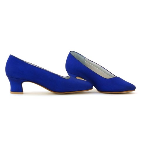 Niebieskie czółenka damskie 