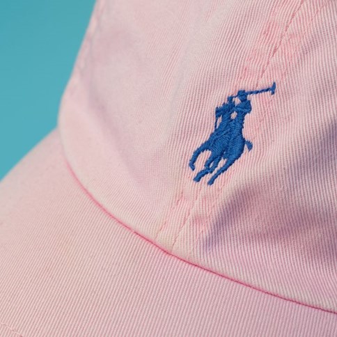 Różowa czapka z daszkiem marki Polo Ralph Lauren