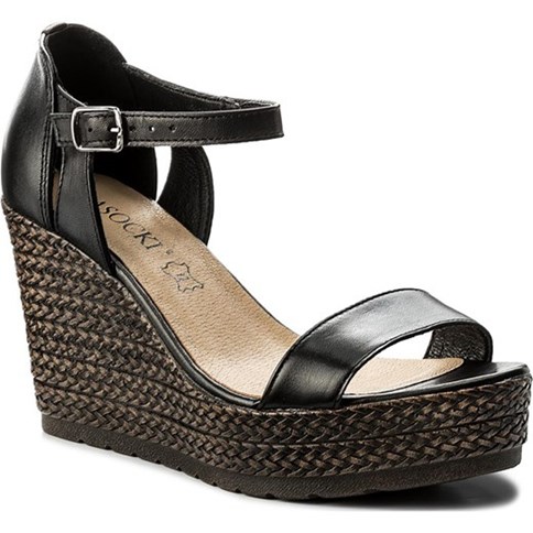 Sandały damskie na koturnie Lasocki