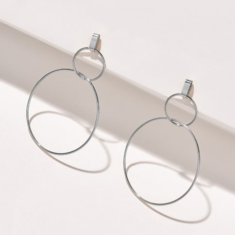 Srebrne kolczyki koła