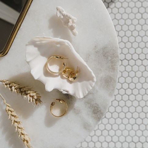 Zestaw kolczyków złotych 