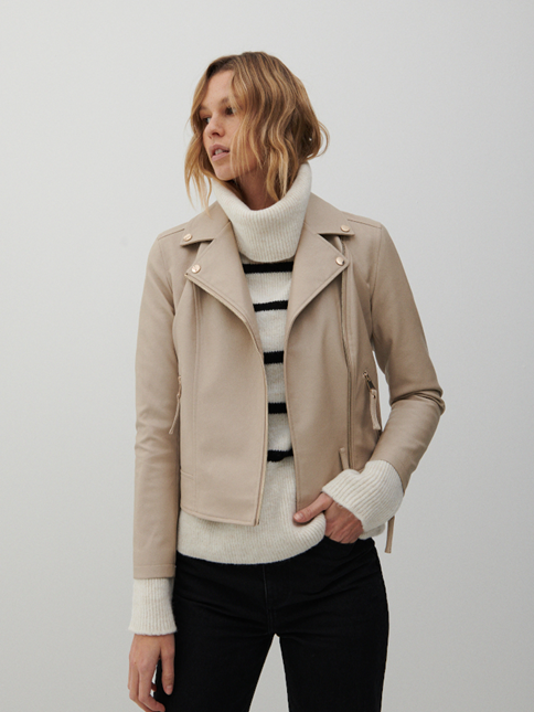 beżowa ramoneska Reserved