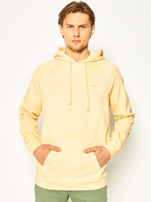 bluza dresowa z kapturem w jasnożółtym kolorze