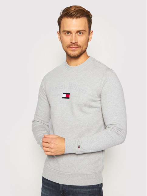 bluza ocieplana męska szara