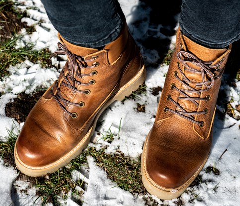 brązowe buty zimowe męskie z wyprzedaży