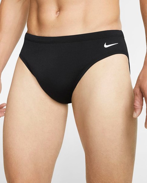 czarne slipy kąpielowe nike