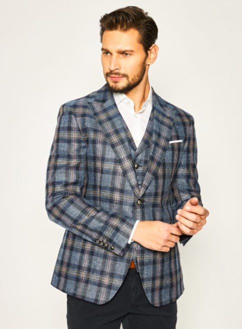 marynarka męska w kratę