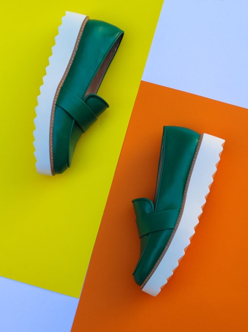 mokasyny damskie na platformie 