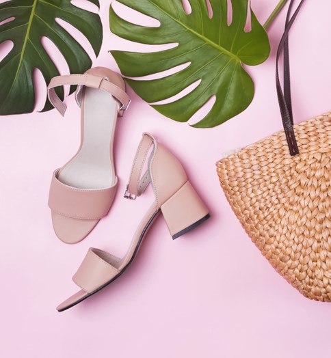 pudrowo różowe sandały damskie w stylu Venezia