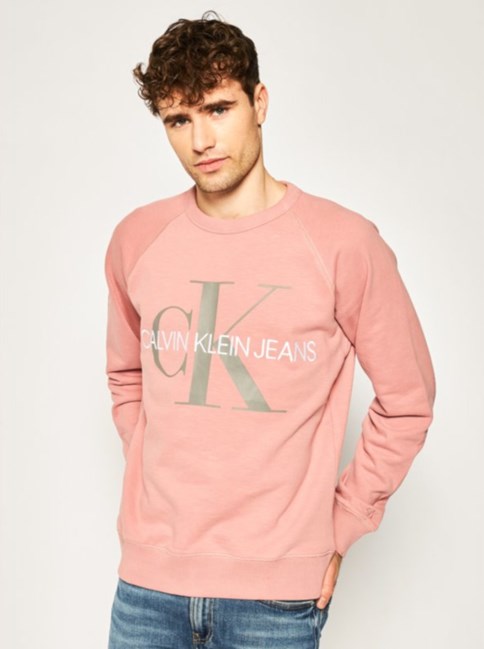różowa bluza męska calvin klein