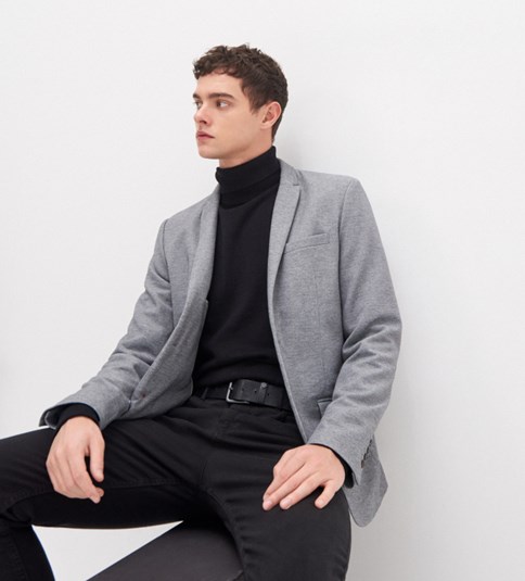 szara marynarka męska