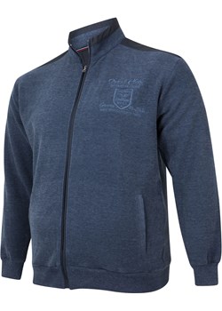 Bluza męska rozpinana - niebieski Bigsize okazja BigSize - kod rabatowy