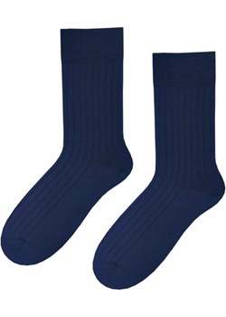 Skarpetki klasyczne z wełny merynosa jasny granat Regina Socks Estera Shop - kod rabatowy