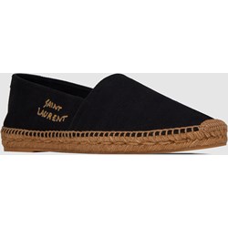 Espadryle damskie Saint Laurent bez zapięcia skórzane  - zdjęcie produktu