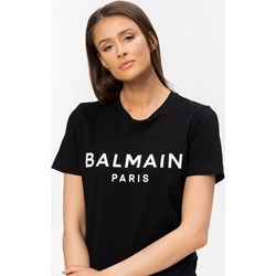 BALMAIN bluzka damska bawełniana z krótkim rękawem  - zdjęcie produktu