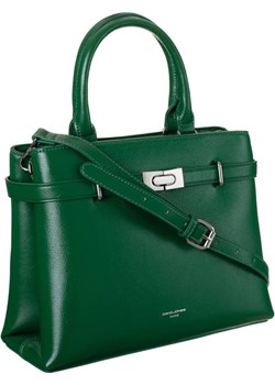 Elegancka, dwukomorowa torebka damska listonoszka - David Jones David Jones torebki-skorzane.pl - kod rabatowy