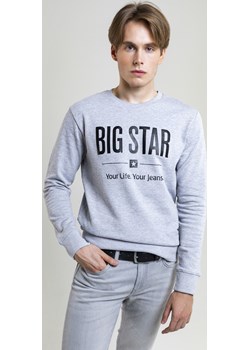 BLUZA MĘSKA SZARA Z NADRUKIEM ECODORT 901 Big Star - kod rabatowy