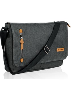Torba na Laptopa, Grafitowa Mieszcząca A4, Miejska, Listonoszka z Paskiem -SMART PACK TBASTARgrafit0179 Smart Pack JegoSzafa.pl - kod rabatowy