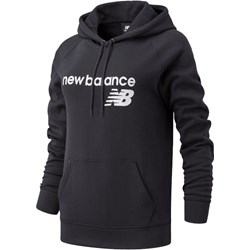 Bluza damska czarna New Balance z napisem  - zdjęcie produktu