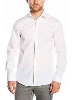 CALVIN KLEIN MĘSKA KOSZULA BIAŁA FITTED K10K102369 100 Calvin Klein dewear.pl wyprzedaż - kod rabatowy