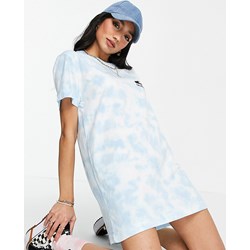 Quiksilver sukienka z okrągłym dekoltem niebieska z krótkim rękawem luźna  - zdjęcie produktu