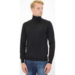 Sweter męski Trussardi czarny z wiskozy  - zdjęcie produktu