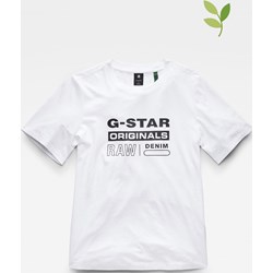 Bluzka damska G-Star z napisem w stylu młodzieżowym z okrągłym dekoltem  - zdjęcie produktu