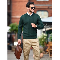Sweter męski M. Lasota w serek  - zdjęcie produktu