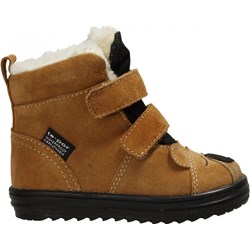 Buty zimowe dziecięce brązowe Mido Shoes na rzepy  - zdjęcie produktu