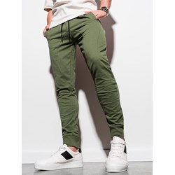 Spodnie męskie Ombre zielone dresowe  - zdjęcie produktu